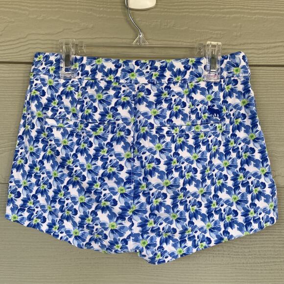 Abercrombie & Fitch Blue Pansy Flower Allover Floral Shorts Teen Womens 00 24 - Picture 5 of 10